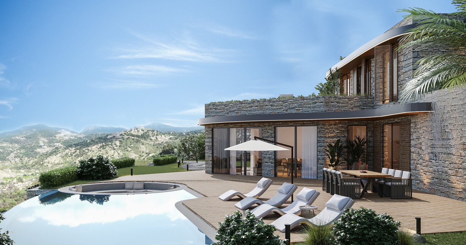 Evart Mansion genel proje yerleşimi