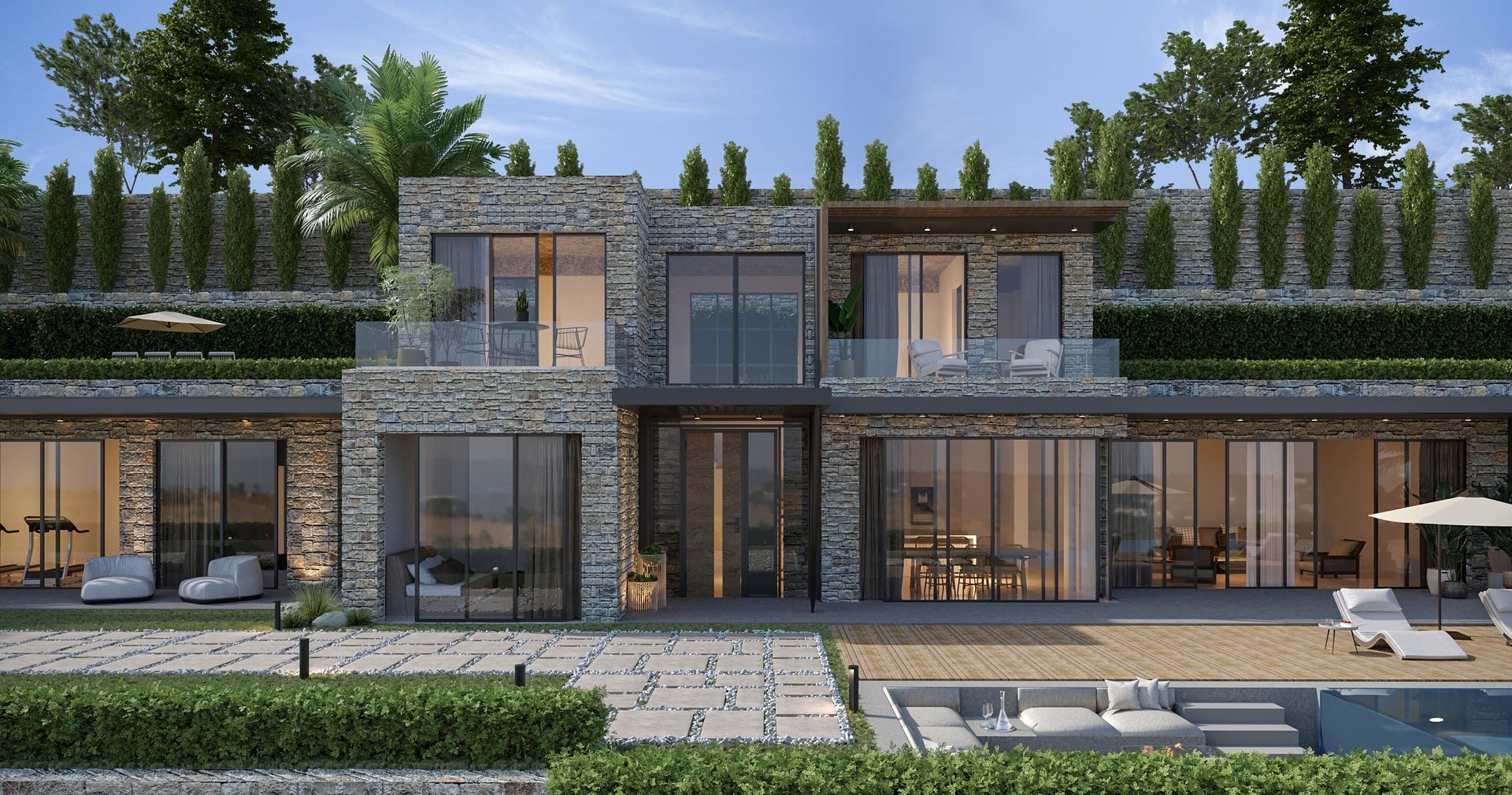 Evart Mansion malikane planı ve hacmi