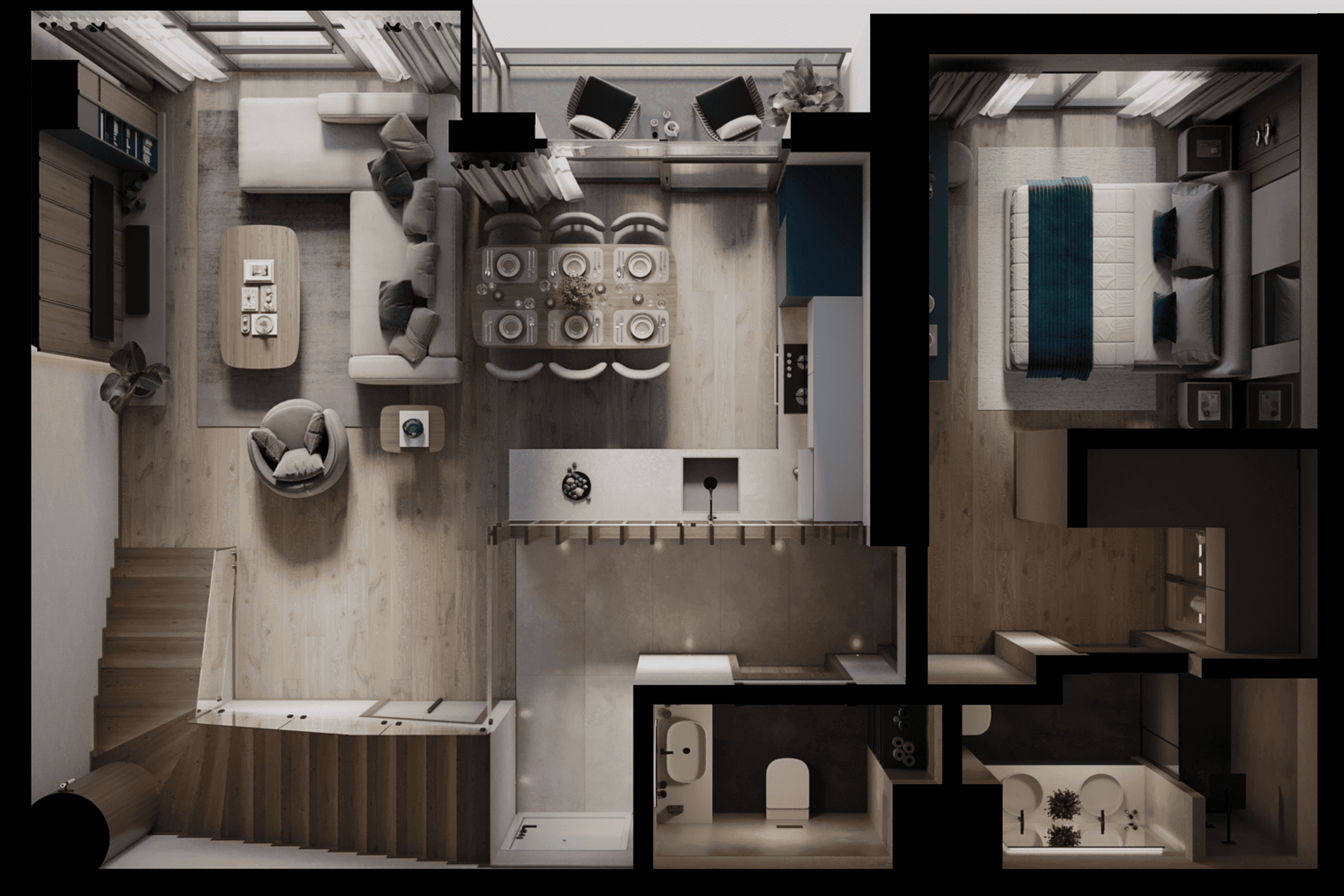 Evart Oran loft daire görseli 1