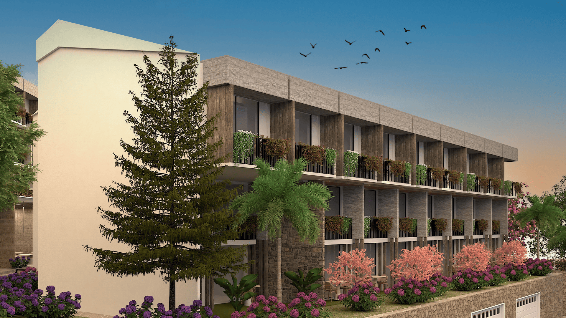 Modern mimari ve şehir silüeti 3